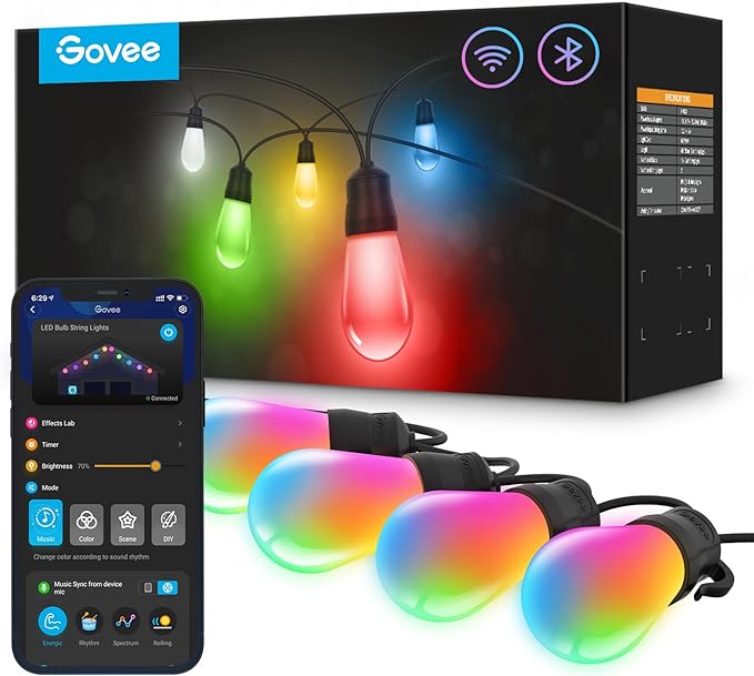 Govee Smart Outdoor String Lights H7021 Review