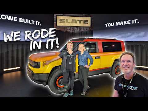 We rode in the $25k Slate Truck! All the details, SUV rear seats, trunk & frunk space, & more!